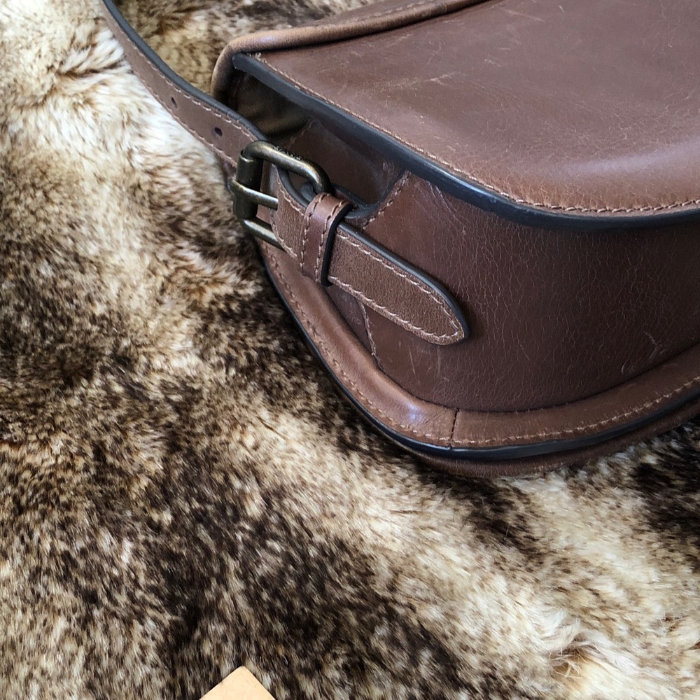 Frye Woven Leather Farrah Bold Weave Crossbody Bag with Tag Card Dust bag - Picture 8 of 16